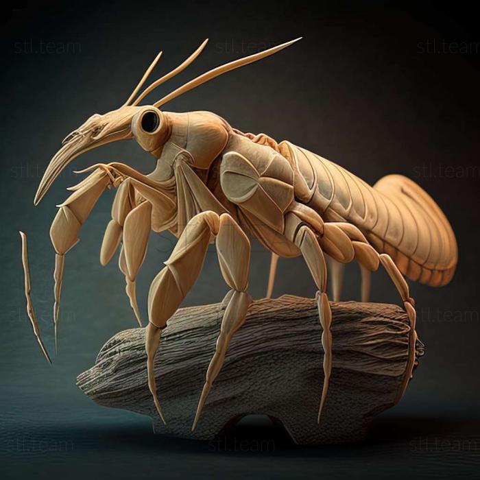 3D model Cherax quadricarinatus (STL)